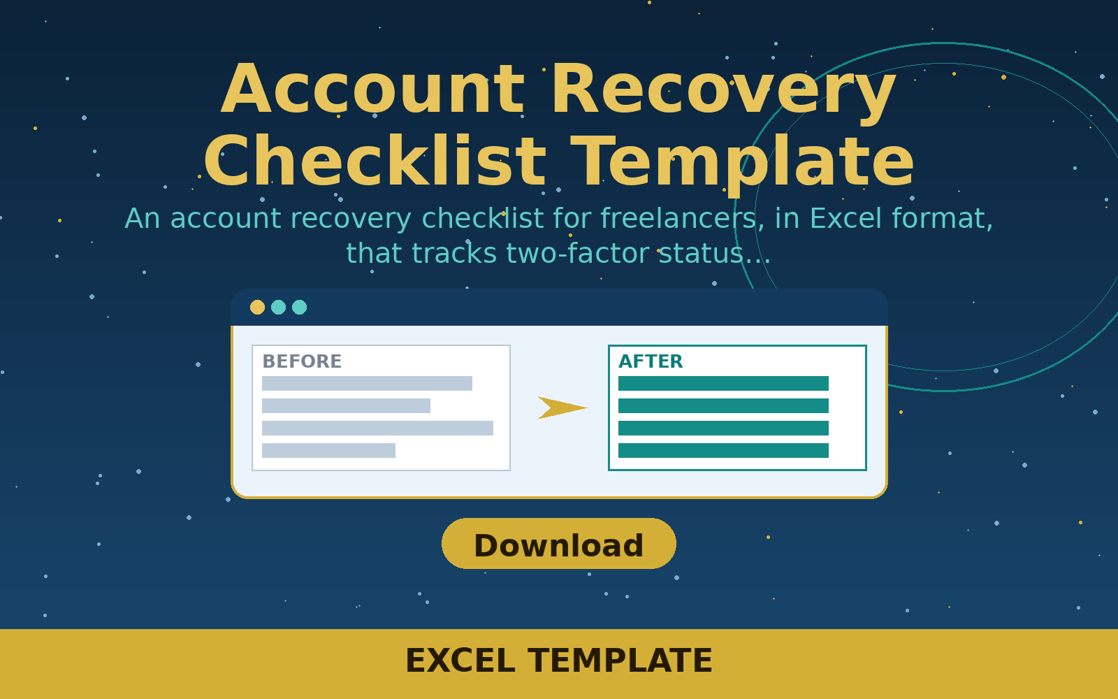 Free Account Recovery Checklist Template (Excel)