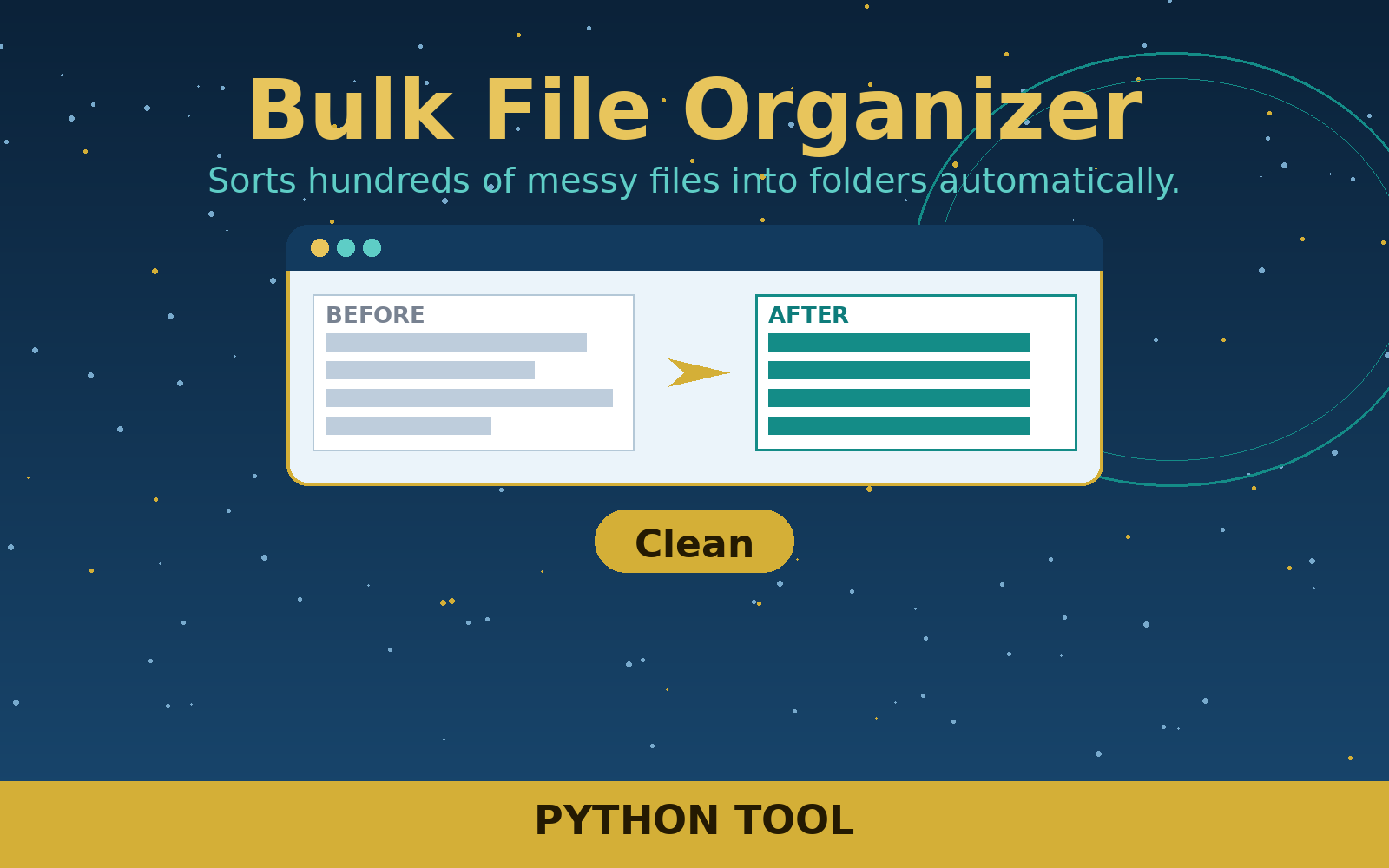Free Bulk File Organizer (Python Tool)