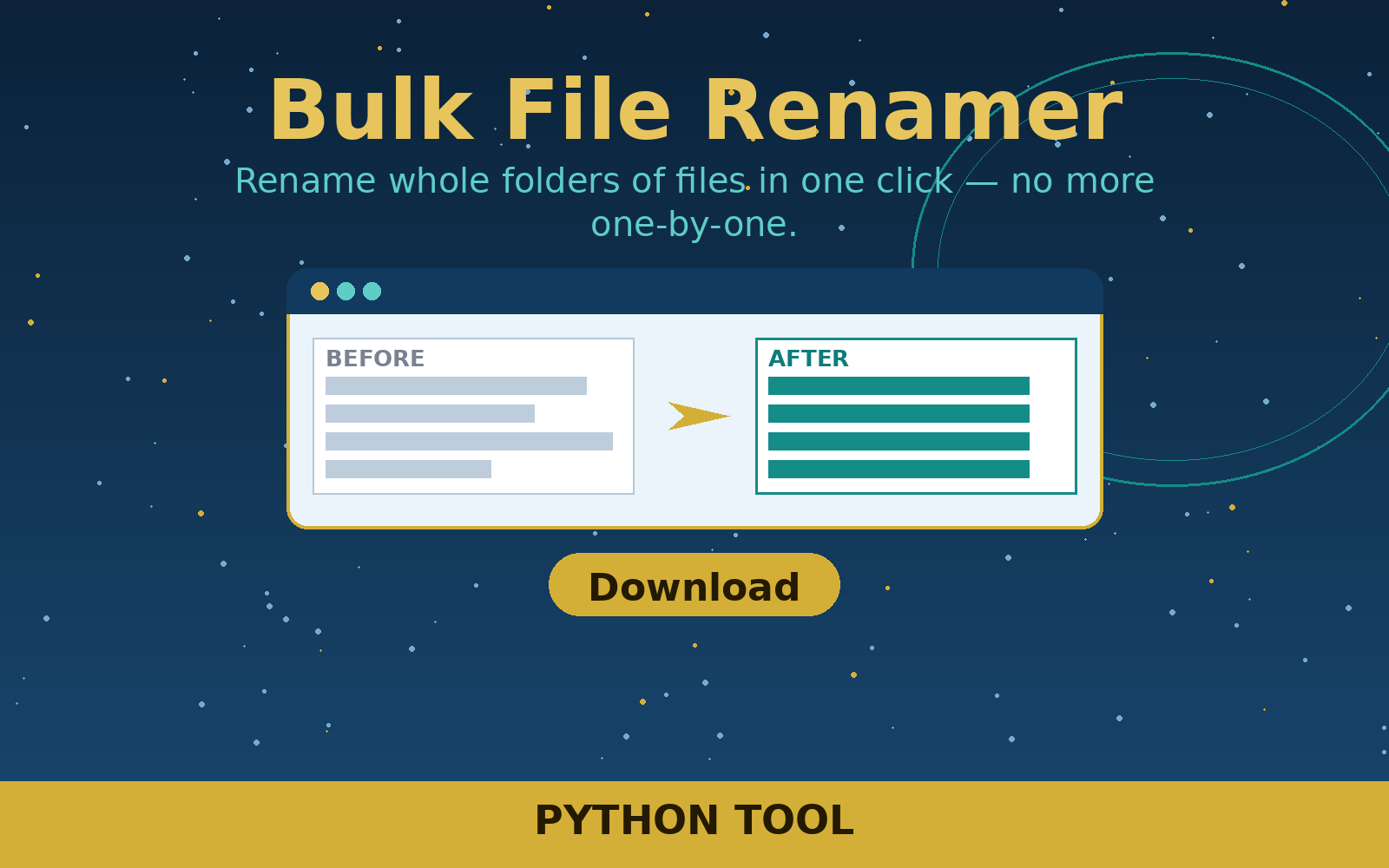 Free Bulk File Renamer (Python Tool)