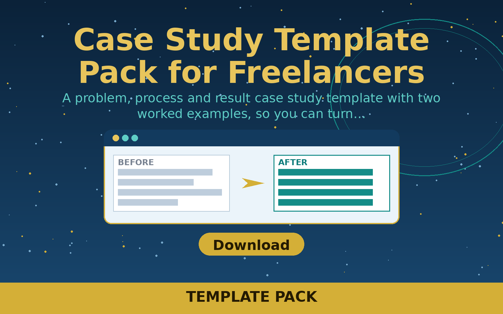 Free Case Study Template Pack for Freelancers (word)