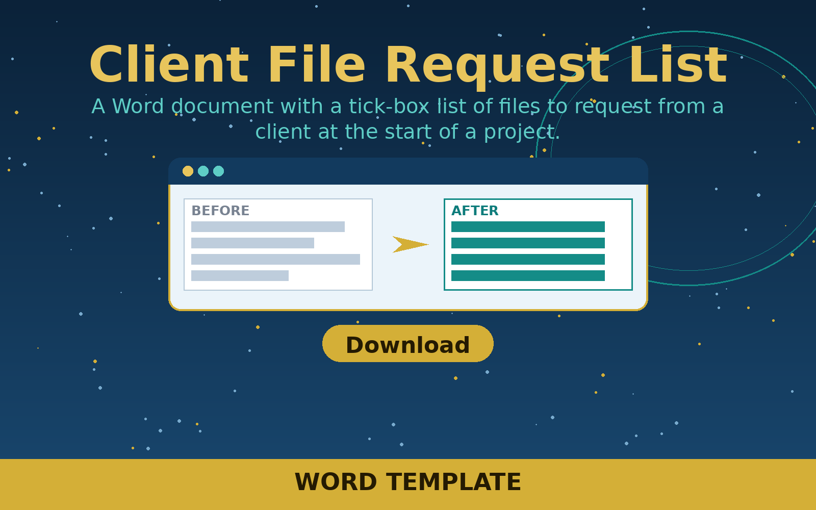 Free Client File Request List (Word)