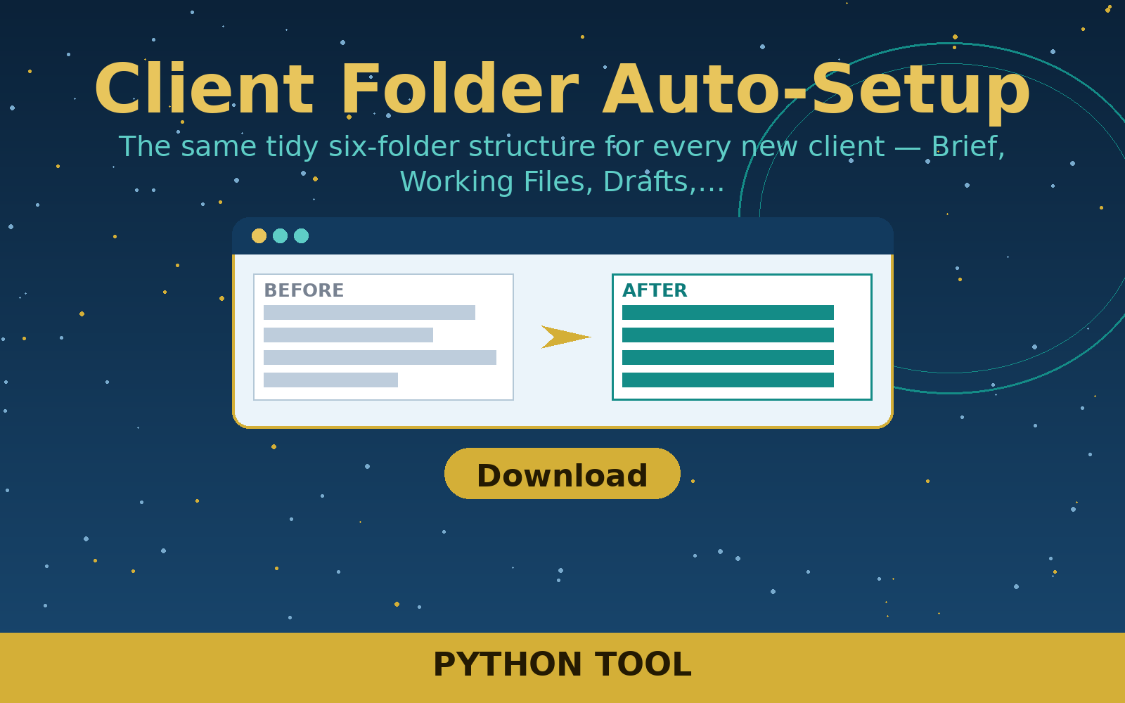 Free Client Folder Auto-Setup (Python Tool)