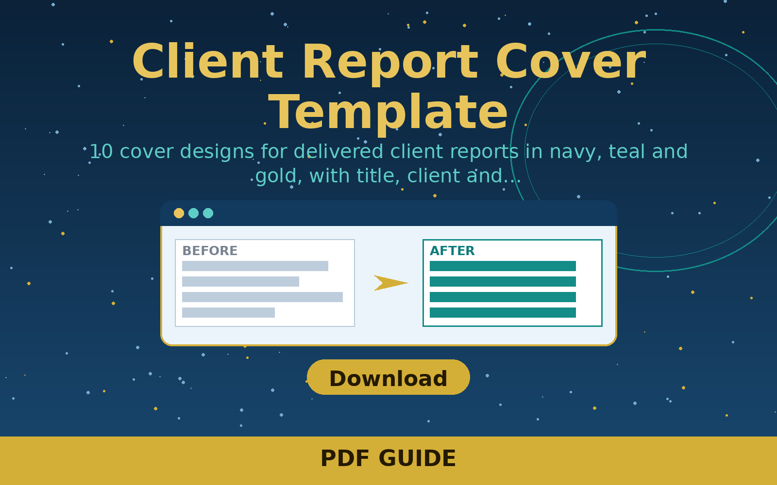 Free Client Report Cover Template (PNG/PDF)