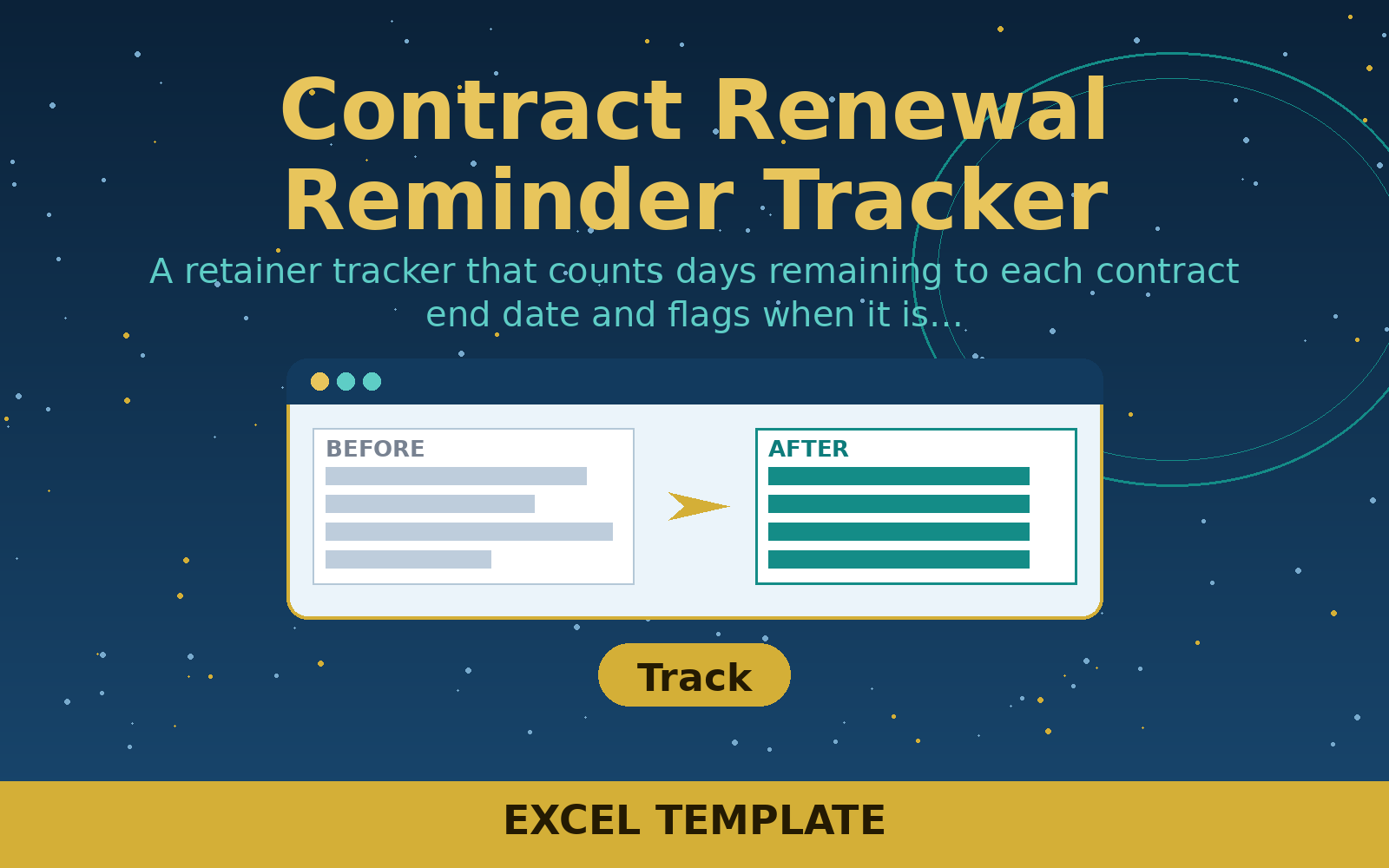 Free Contract Renewal Reminder Tracker (excel)