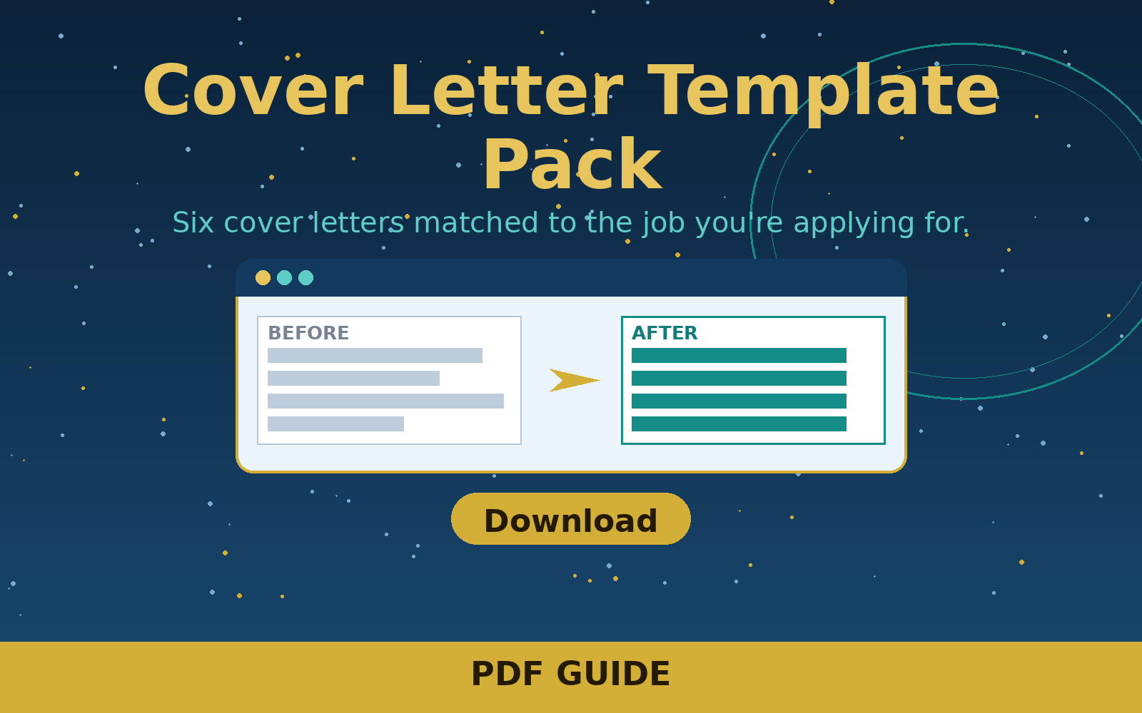 Free Cover Letter Template Pack (PDF)