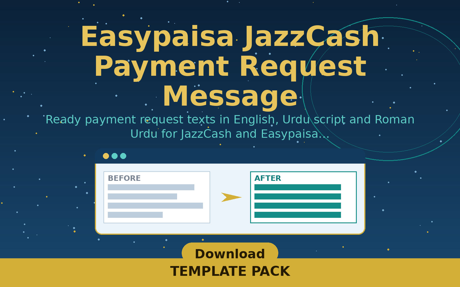 Free Easypaisa JazzCash Payment Request Message (PDF)