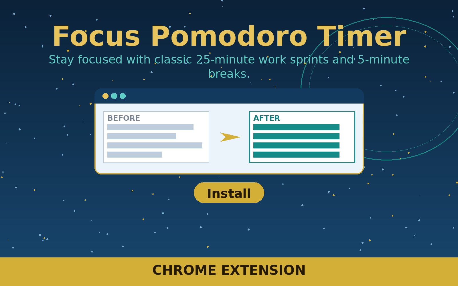 Free Focus Pomodoro Timer (Chrome Extension)