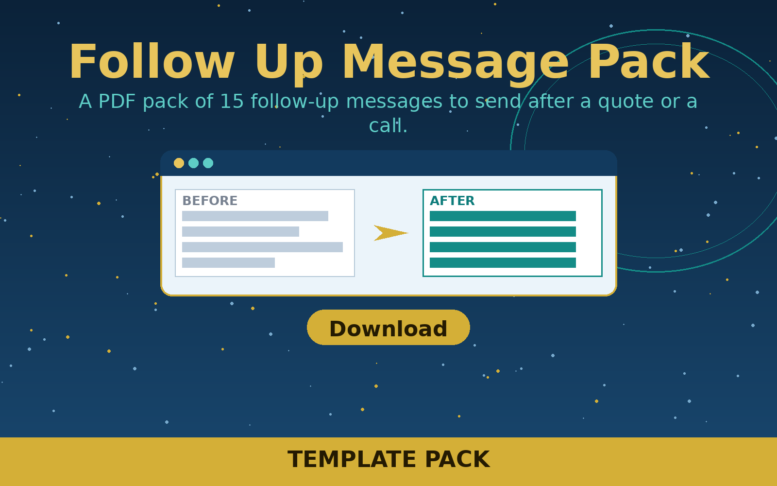 Free Follow Up Message Pack (PDF)