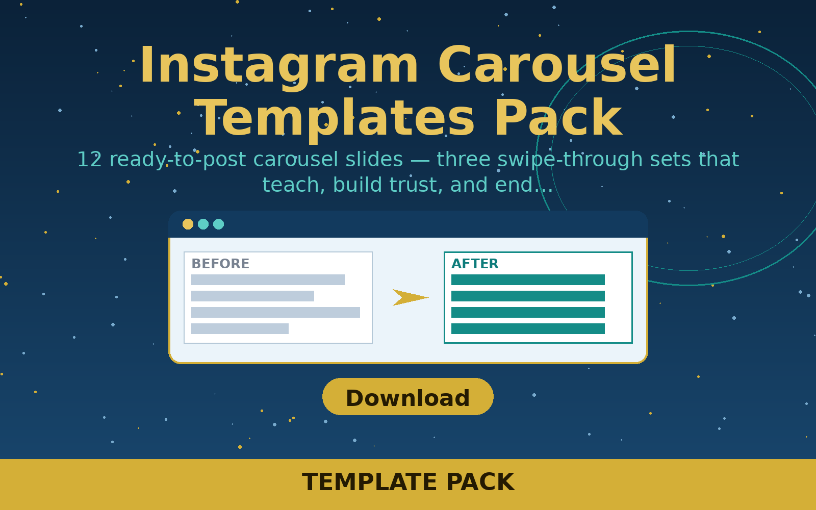 Free Instagram Carousel Templates Pack (ZIP Pack)