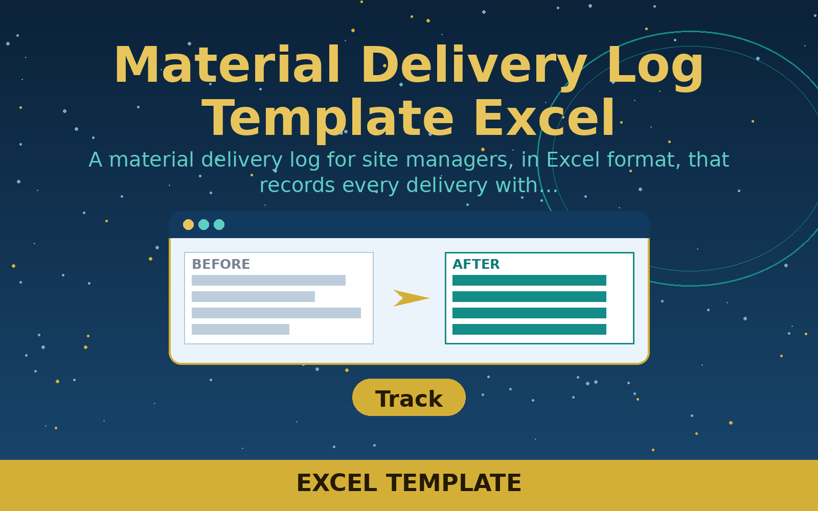 Free Material Delivery Log Template Excel