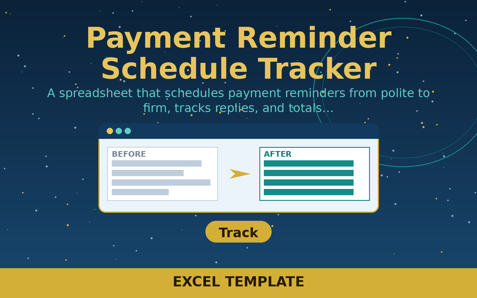 Free Payment Reminder Schedule Tracker (excel)