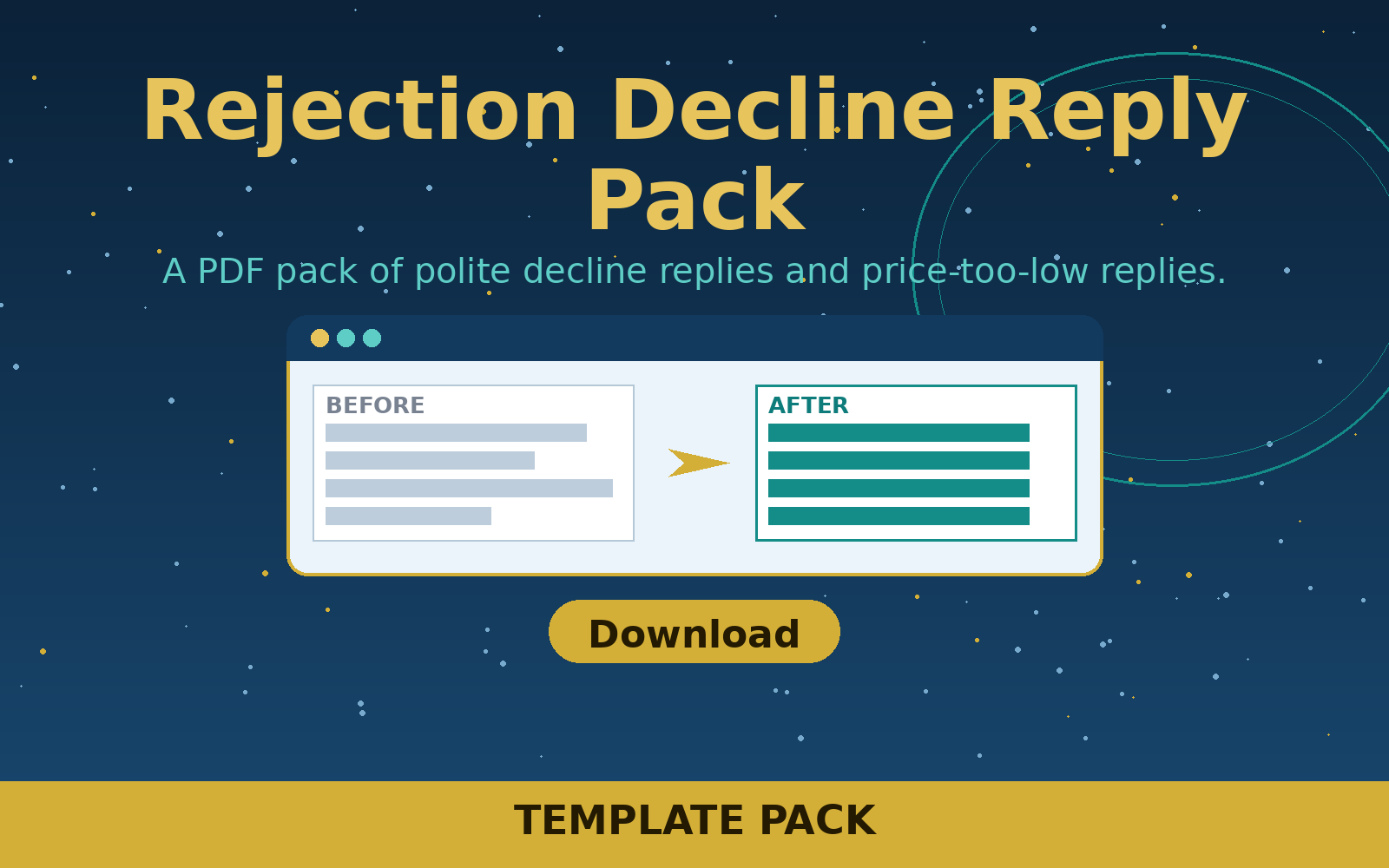 Free Rejection Decline Reply Pack (PDF)