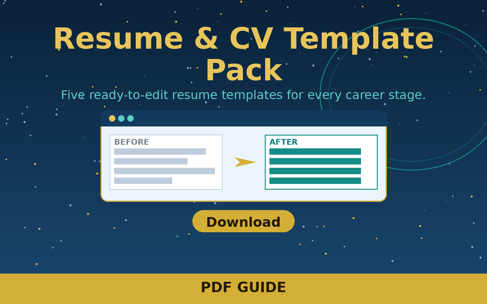 Free Resume & CV Template Pack (PDF)