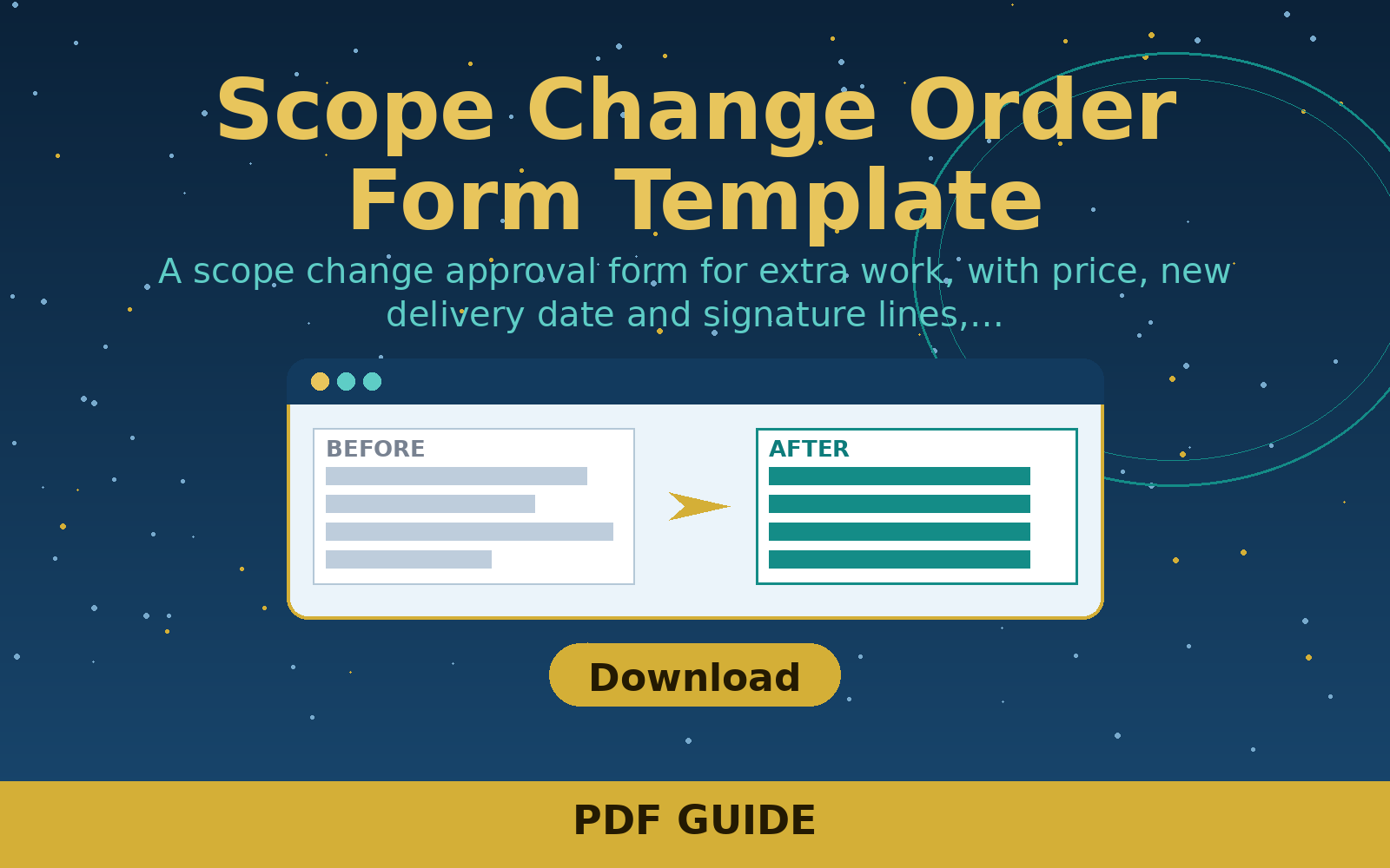 Free Scope Change Order Form Template (word/Pdf)