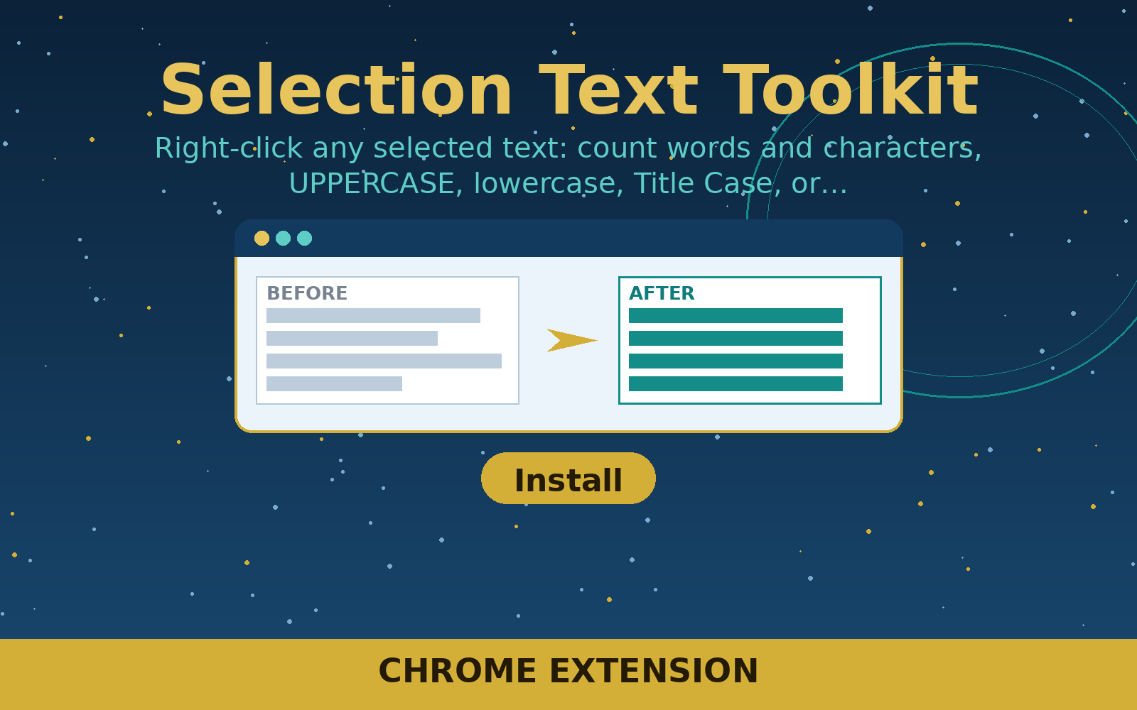 Free Selection Text Toolkit (Chrome Extension)