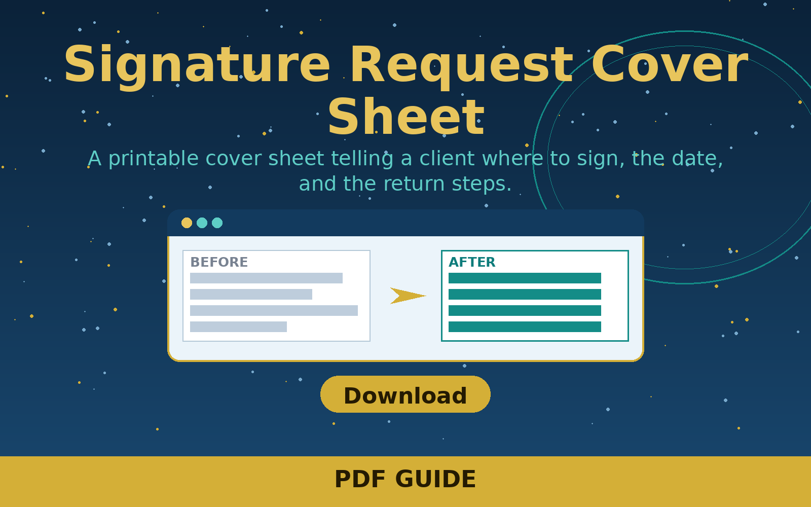 Free Signature Request Cover Sheet (PDF)