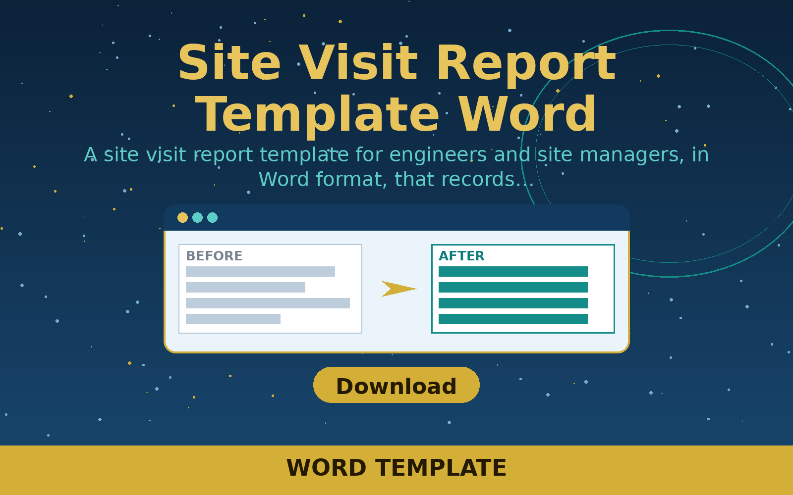 Free Site Visit Report Template Word