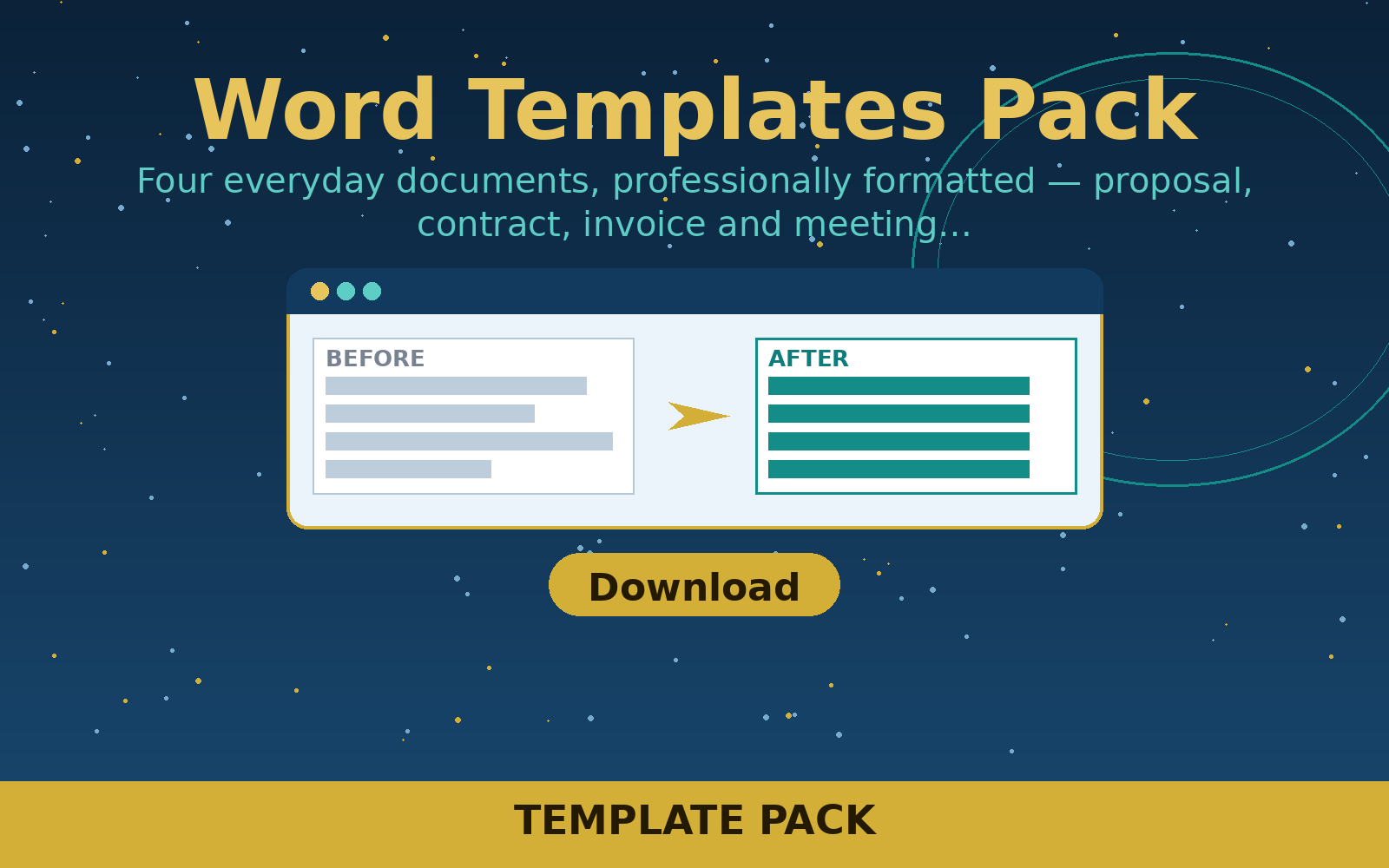 Free Word Templates Pack (ZIP Pack)