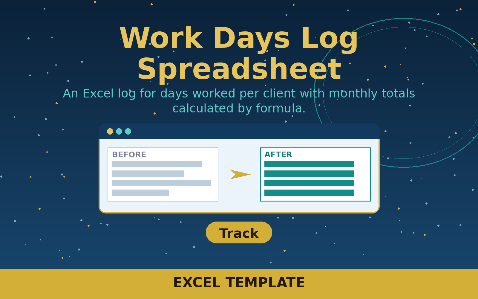 Free Work Days Log Spreadsheet (Excel)